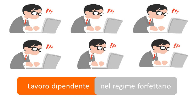 lavoro dipendente regime forfettario